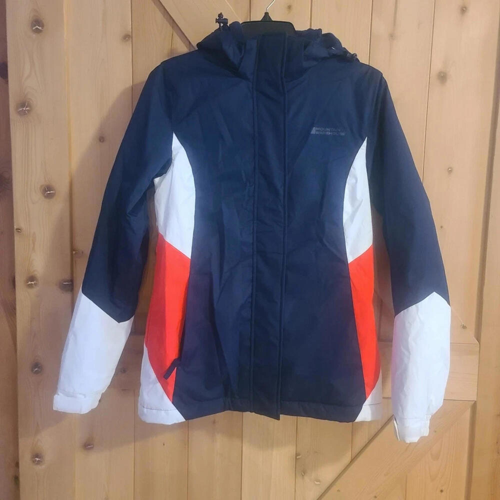 Mountain Warehouse Womens Ski Jacket Coat Moon Navy White US Size 2 UK Size 6